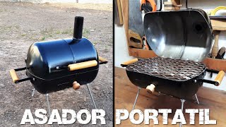 MINI CHULENGO Asador portátil Casero con garrafa de Freón [upl. by Keldah]