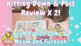 Diamond Painting Post Review And Kit Down X 2  Fallon Gems and Meow and Furevah [upl. by Neysa]