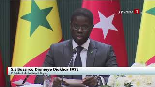 Turqui 🇹🇷accueille chaleureux de son excellence président Bassirou Diomaye Faye [upl. by Elleinaj]