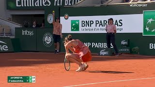 Mirra Andreeva vs Aryna Sabalenka Highlights French Open 2024  Quarterfinals 🔴 [upl. by Nagy]