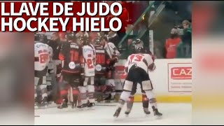 En las peleas de hockey se han visto cabezazos puñetazos ¡y ahora llaves de judo  Diario AS [upl. by Agnola799]