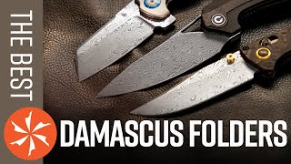 Best Damascus Folding Knives of 2020 Available at KnifeCenter [upl. by Airel]