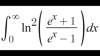 Feynman Integration Example 113  Integral from 0 to infinity of ln2ex  1  ex  1 dx [upl. by Adilem]