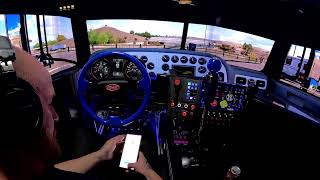 American truck simulatorATSOutlaw vtctriple 65inch POV day8 [upl. by Yelik]