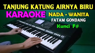 TANJUNG KATUNG  KARAOKE Nada Wanita  FISDO  Lagu Melayu [upl. by Grange]