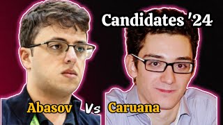 Abasov vs Caruana  Candidates 2024  NCG [upl. by Cornwell]