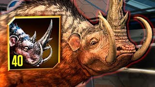 NEW MAMMOTHERIUM MAX LVL 40  CENOZOIC HYBRID MAXED  Jurassic World  The Game  Ep 275 [upl. by Audly360]