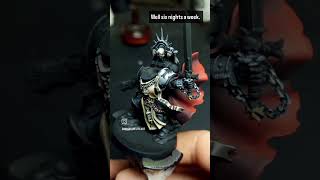 Painting Black Templar Details warhammer 40k blacktemplars miniaturepainting paintingminis [upl. by Matias]