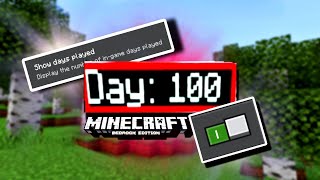 CONTADOR de DÍAS de Manera OFICIAL en Minecraft Bedrock 😍 [upl. by Er919]