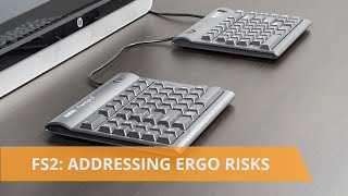 Freestyle2 Split Adjustable Keyboard Addresses Multiple Ergonomic Risk Factors [upl. by Ahsienyt195]