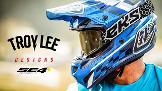 Troy Lee Designs SE4 Polyacrylite Helmet Features  MXstorecomau [upl. by Ebbie]