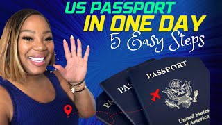 US Passport in One Day 5 Simple Steps Same Day Passport 2023 [upl. by Henrietta]