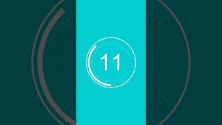 30 seconds timer clock countdown verticalpaleturquoise screen timemanagement [upl. by Eelyak220]