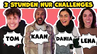 3 STUNDEN NUR REAL LIFE CHALLENGE mit Kaan Dania Lena amp Tom Compilation [upl. by Berriman880]