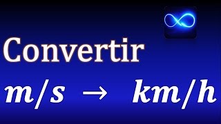 Cómo convertir metros por segundo a kilómetros por hora muy fácilmente Ejemplo 6 [upl. by Ailel430]