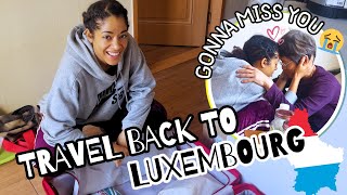 Travel back to LUXEMBOURG 🇱🇺  Gonna miss my boo 😭❤️  AMBW COUPLE [upl. by Galatea]