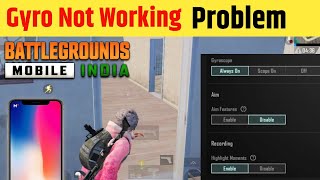 Bgmi Gyroscope Not Working Problem Solve  Pubg Gyroscope Always On Not Working Problem  BGMI Gyro [upl. by Jim]