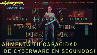 COMO AUMENTAR TU CYBERWARE EN CYBERPUNK 2077 EN POCOS MINUTOS SOLO EN 21 [upl. by Bennir944]