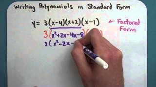 Writing Polynomials in Standard Form 625 [upl. by Cann882]