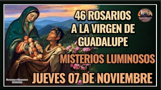 46 ROSARIOS A LA VIRGEN DE GUADALUPE MISTERIOS LUMINOSOS  GUADALUPANO  JUEVES 07 NOVIEMBRE 2024 [upl. by Iives]