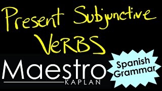 PRESENT SUBJUNCTIVE How to form conjugate verbs in Spanish [upl. by Anerual]