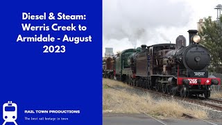 Diesel amp Steam Werris Creek to Armidale  August 2023 [upl. by Itsrejk]