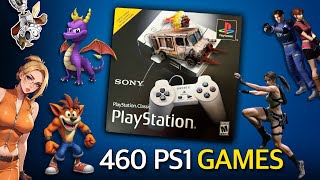 Sony Playstation Classic with 460 PS1 Games [upl. by Neelyhtak]