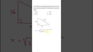Suatu segitiga sikusiku memiliki panjang hipotenusa 34 cm dansalah satu sisi sikusiku adalah 16 cm [upl. by Sawyere]