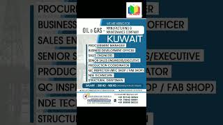 QAQC INSPECTOR NDE TECHNICIANOIL GAS KUUWAIT [upl. by Onailime]