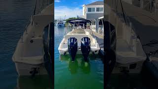 Boston Whaler 270 Vantage is a cool little center console for the money with twin 225 V8s [upl. by Eboj]