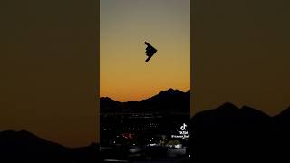 B2 Stealth Bomber flying over a City in US [upl. by Ikuy]