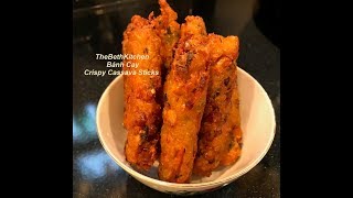 Crispy Fried Cassava Sticks Banh Cay [upl. by Ahsirt205]