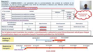 Les amortissements  EXERCICE 3 [upl. by Siloum]