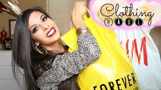 Fall  Winter Clothing Haul 2014 ♡ Forever 21 HampM Target [upl. by Elsey]