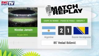 Mundial 2014  Argentina  Bosnia  El quotGoal Replayquot con RMC Sport [upl. by Norted]