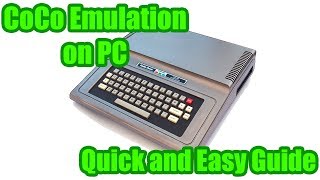 Quick and Easy Guide to Emulating the TRS80 Color Computer on PC [upl. by Timothy800]