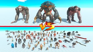 3 Punch Boss vs All Factions  Animal Revolt Battle Simulator [upl. by Enohpesrep]