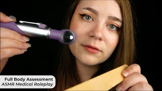 Full Body Medical Assessment Sticky Stethoscope Palpation Eye Testing 🩺 ASMR Medical Roleplay [upl. by Chelsey]