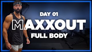 MAXXOUT Dumbbell Workout Program  DAY 1 FULL BODY WORKOUT [upl. by Sid]