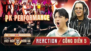 REACTION ANH TRAI VƯỢT NGÀN CHÔNG GAI  SOOBIN KHÔNG NGỪNG HÁ HỐC vì màn PK Performance Công Diễn 5 [upl. by Pablo]