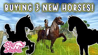 Lets Play Star Stable 180  BUYING 3 NEW HORSES [upl. by Aimik368]