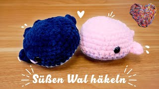 Süßen Amigurumi Wal häkeln  Für Anfänger  ohne Nähen  Schnell und Einfach [upl. by Drofkcor613]