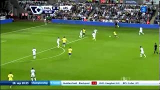 Gnabry goal vs Swansea beautiful build up [upl. by Fagen]