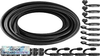 VEVOR 6AN 328FT Stainless Steel Nylon Braided Oil Gas Fuel Line Hose Review [upl. by Rubbico]