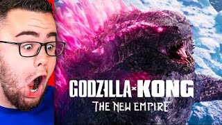 Reacting to GODZILLA X KONG THE NEW EMPIRE TRAILER GODZILLA vs KONG 2 [upl. by Esilrahc]