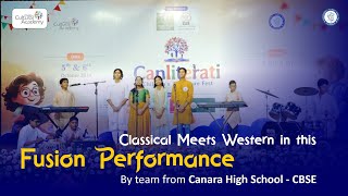 Classical Meets Western in this Fusion Performance  by team from Canara High School  CBSE [upl. by Marcela]