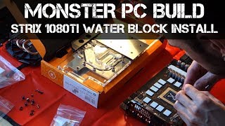 How to install an EK Waterblock on an ASUS Strix GTX 1080Ti Graphics Card [upl. by Kerad744]