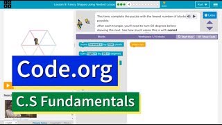 Codeorg Course E Lesson 74 Fancy Shapes using Nested Loops  Answers Explained [upl. by Akisej56]