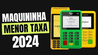 TOP 3 Maquininhas de Cartão com Menor Taxa de 2024 Atualizado [upl. by Ardnoek]