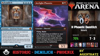 Historic BO1 Demilich Phoenix  Mythic Ranked  Agentbatz MTG Arena [upl. by Hale]